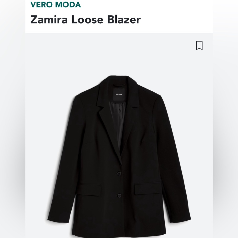 Vera Moda Black Loose Blazer